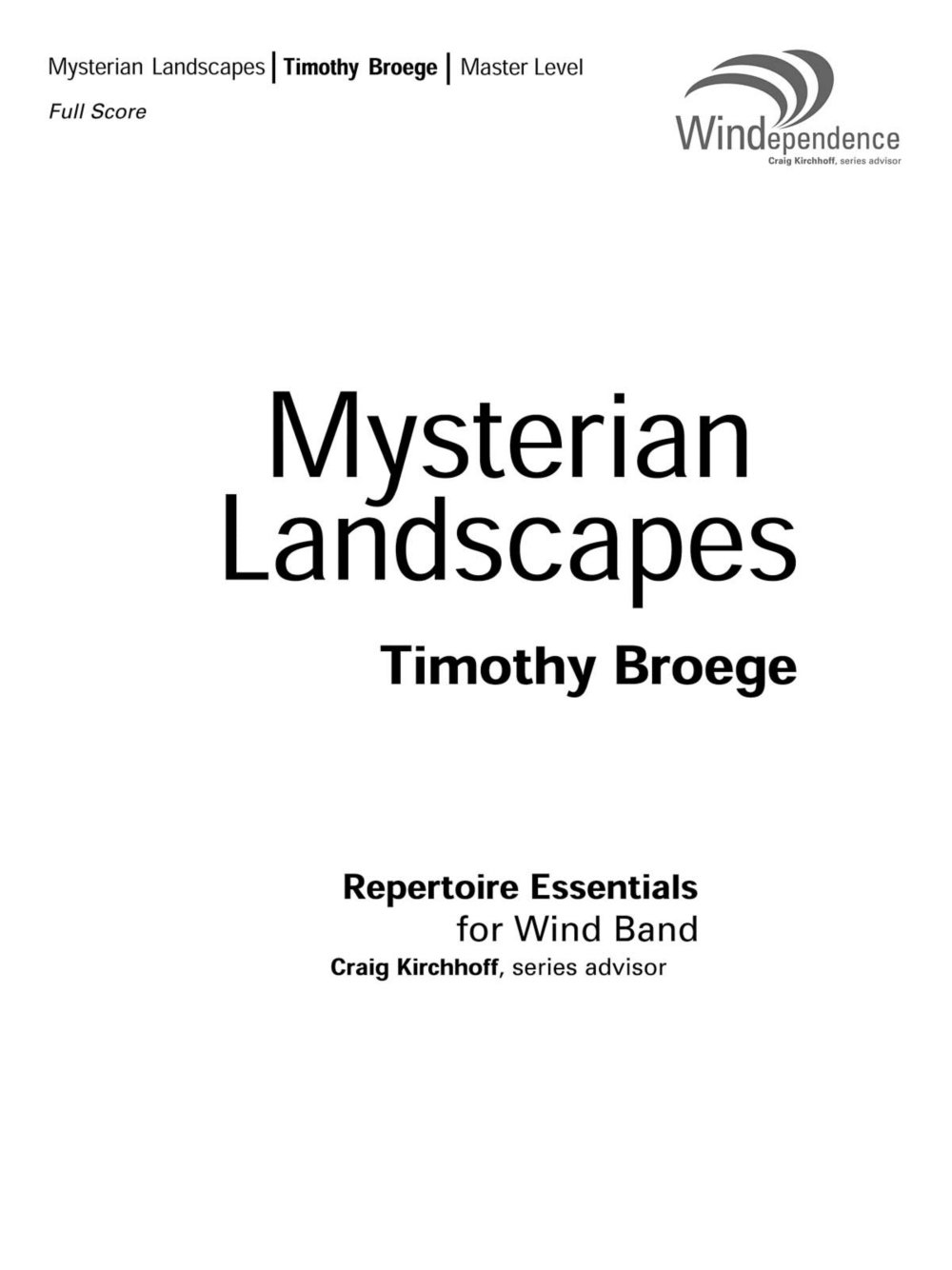 Algopix Similar Product 13 - Mysterian Landscapes Wind band