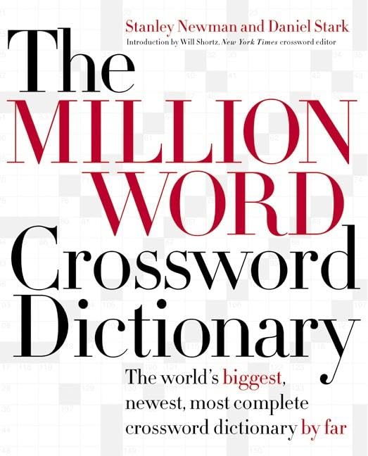 Algopix Similar Product 9 - The Million Word Crossword Dictionary