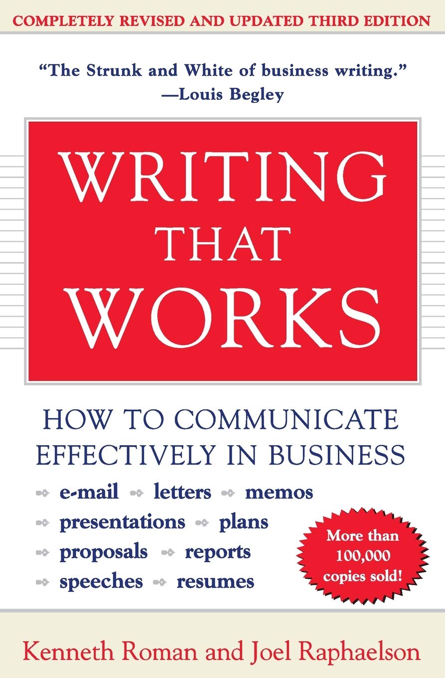 Algopix Similar Product 16 - Writing That Works How to Communicate