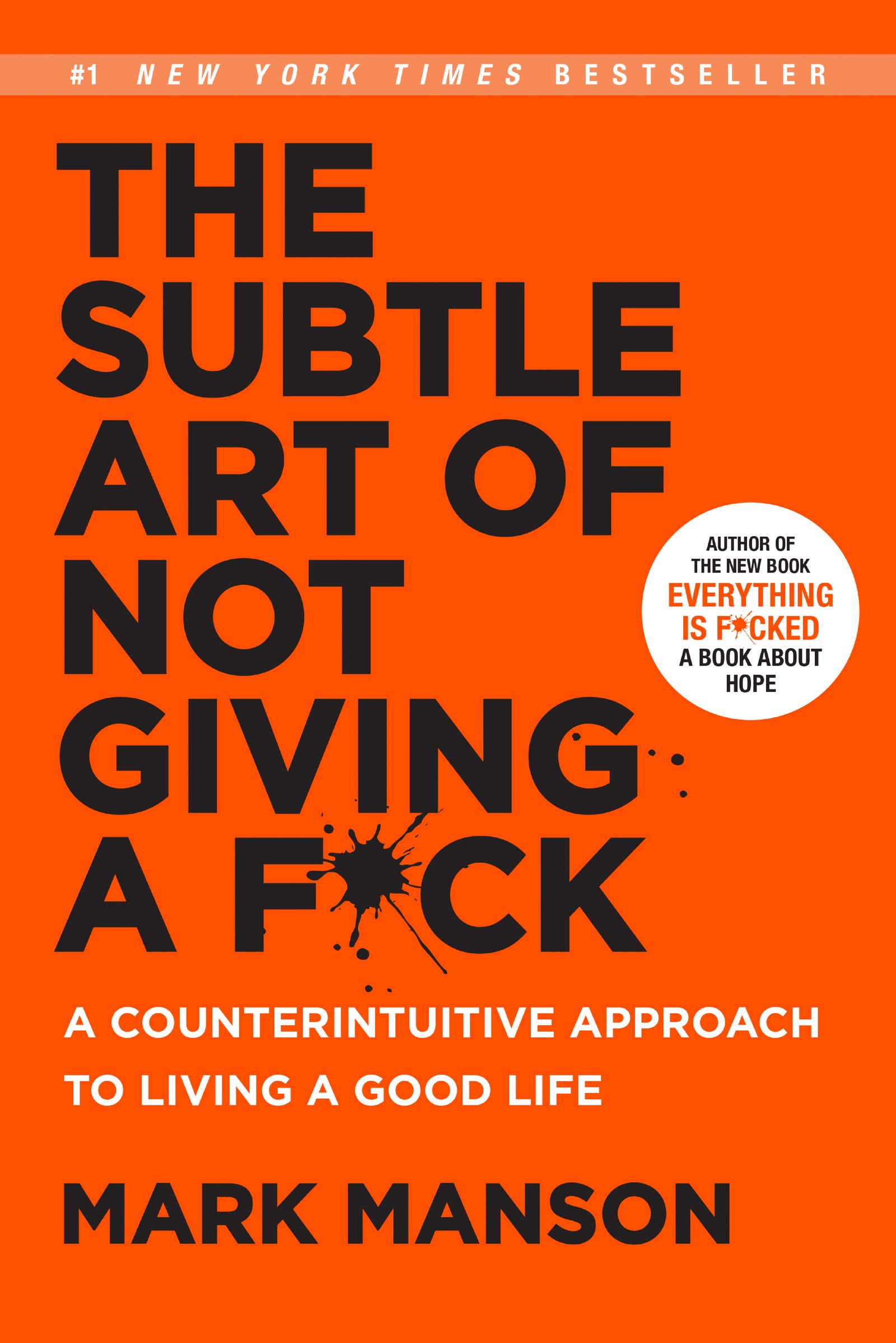 Algopix Similar Product 18 - The Subtle Art of Not Giving a Fck A