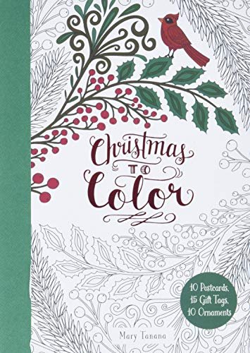 Algopix Similar Product 18 - Christmas to Color 10 Postcards 15