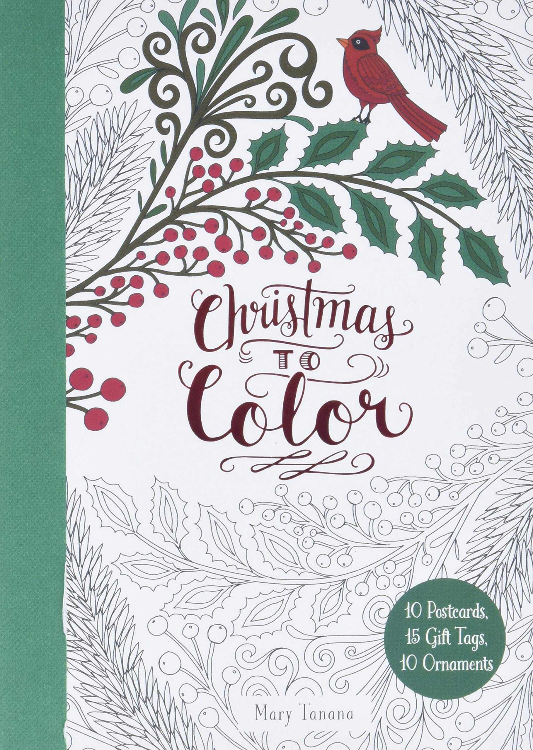 Algopix Similar Product 8 - Christmas to Color 10 Postcards 15