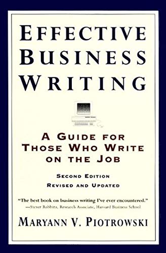 Algopix Similar Product 7 - Effective Business Writing A Guide For