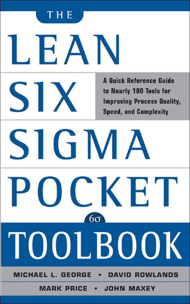 Algopix Similar Product 1 - The Lean Six Sigma Pocket Toolbook A