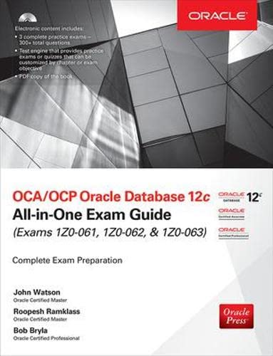 Algopix Similar Product 12 - OCAOCP Oracle Database 12c AllinOne