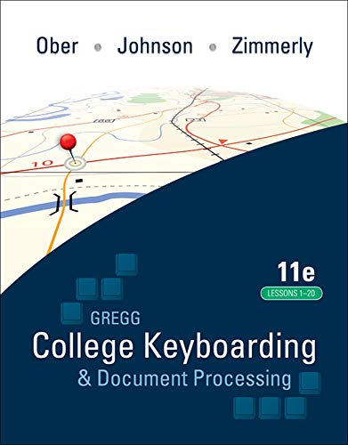 Algopix Similar Product 13 - Gregg College Keyboarding  Document