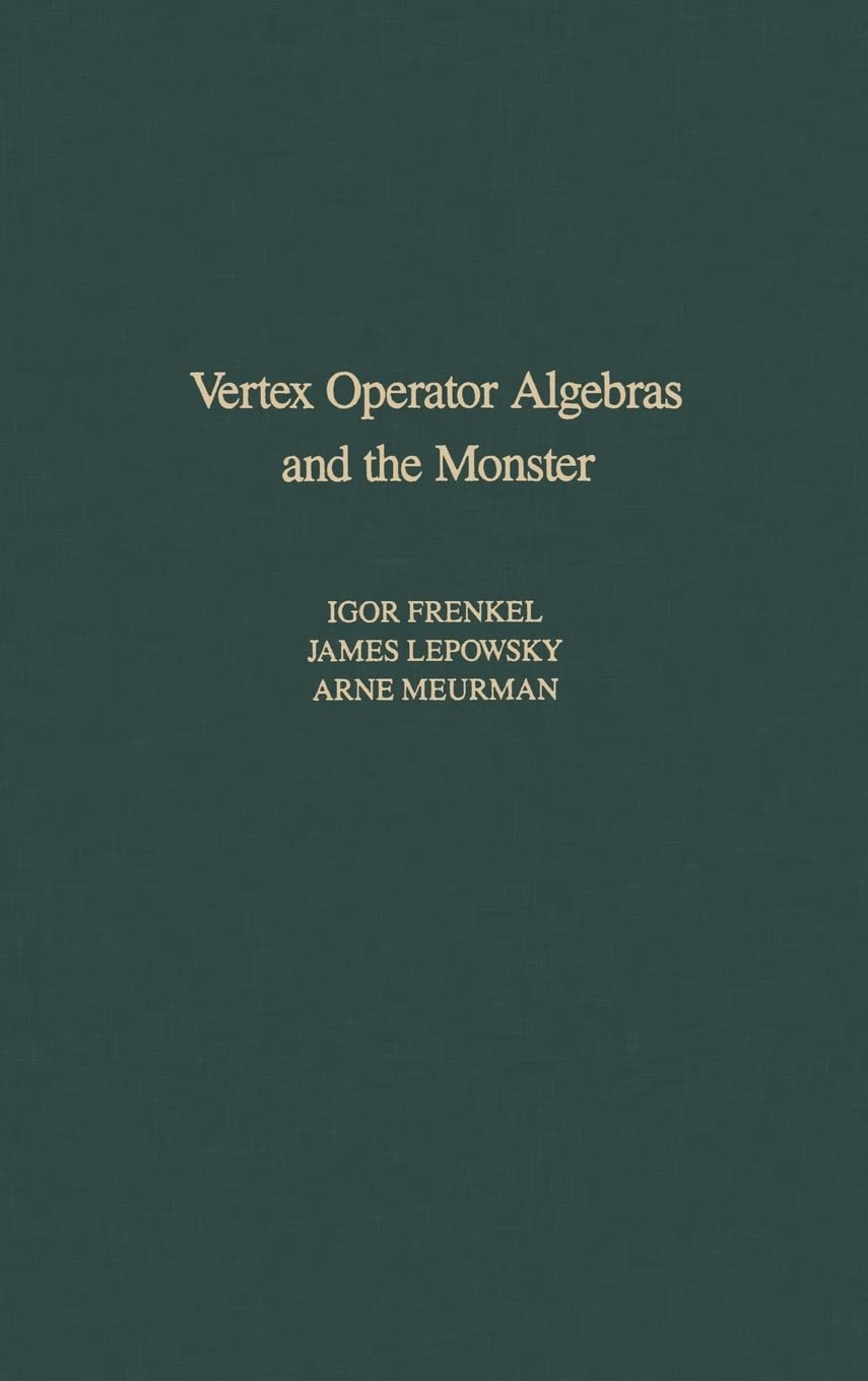 Algopix Similar Product 4 - Vertex Operator Algebras and the Monster