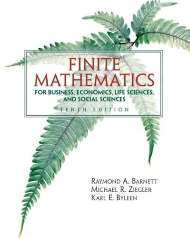 Algopix Similar Product 12 - Finite Mathematics For Business
