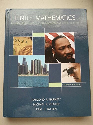 Algopix Similar Product 14 - Finite Mathematics for Business