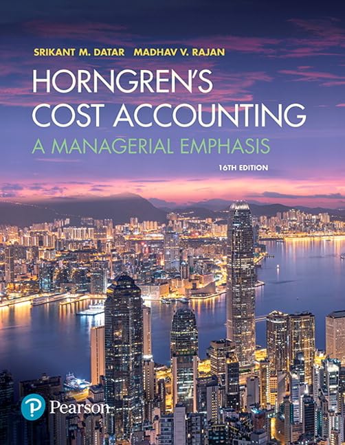 Algopix Similar Product 8 - Horngrens Cost Accounting A