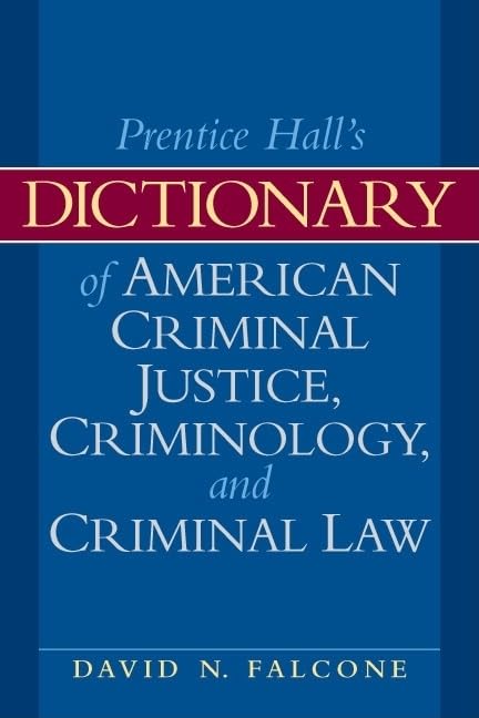 Algopix Similar Product 12 - Dictionary of American Criminal