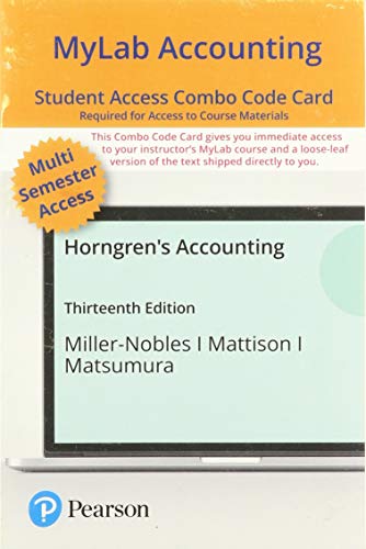 Algopix Similar Product 14 - Horngrens Accounting  MyLab