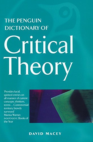 Algopix Similar Product 13 - The Penguin Dictionary of Critical