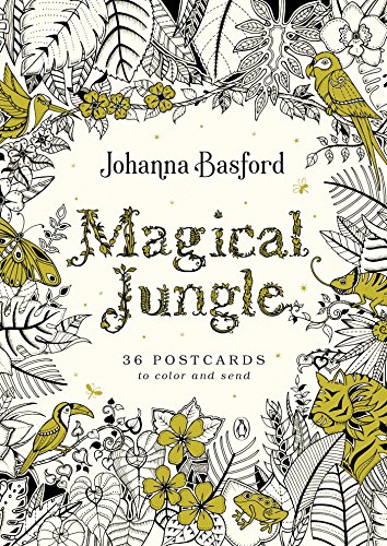 Algopix Similar Product 12 - Magical Jungle 36 Postcards to Color