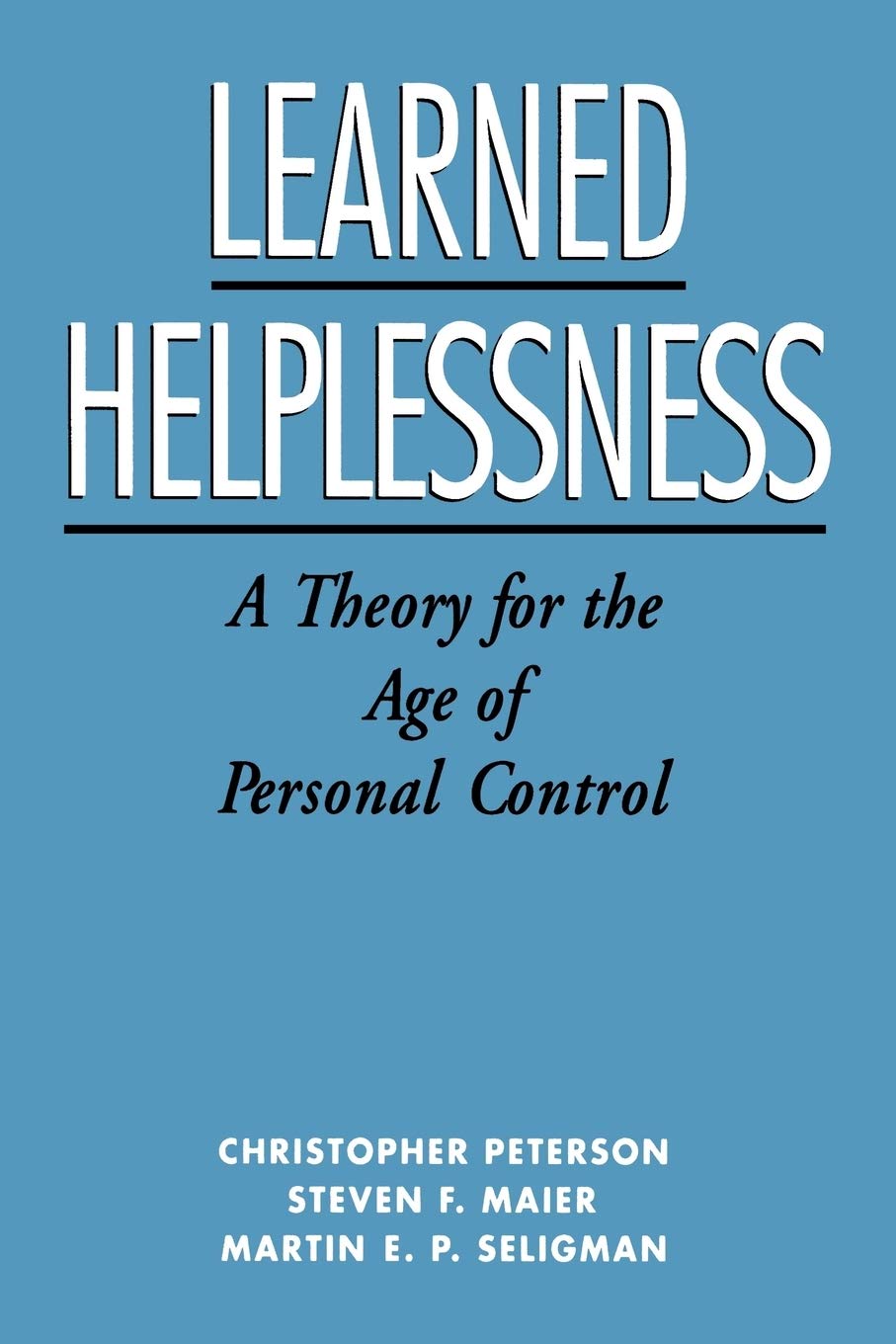 Algopix Similar Product 10 - Learned Helplessness A Theory for the
