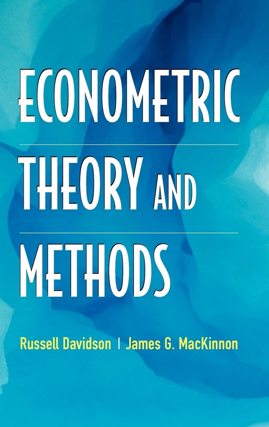 Algopix Similar Product 18 - Econometric Theory and Methods