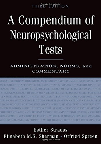 Algopix Similar Product 20 - A Compendium of Neuropsychological