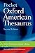 Algopix Similar Product 2 - Pocket Oxford American Thesaurus, 2e