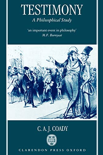 Algopix Similar Product 8 - Testimony: A Philosophical Study