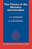 Algopix Similar Product 7 - The Theory of the Riemann ZetaFunction
