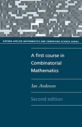 Algopix Similar Product 18 - A First Course in Combinatorial