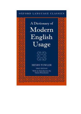 Algopix Similar Product 9 - A Dictionary of Modern English Usage