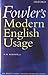 Algopix Similar Product 9 - Fowler's Modern English Usage