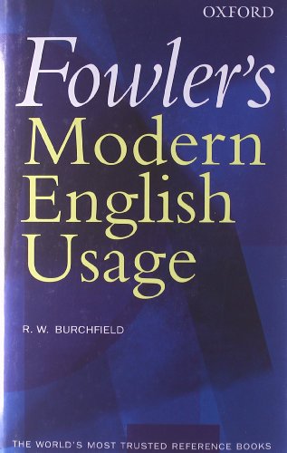 Algopix Similar Product 3 - Fowler's Modern English Usage