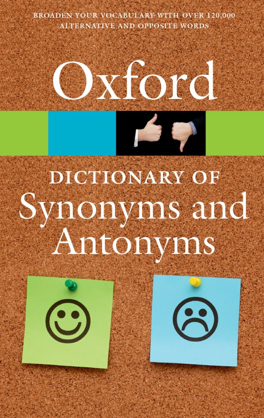 Algopix Similar Product 16 - The Oxford Dictionary of Synonyms and
