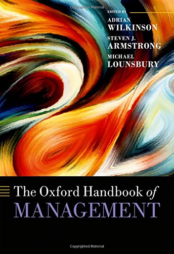 Algopix Similar Product 5 - The Oxford Handbook of Management