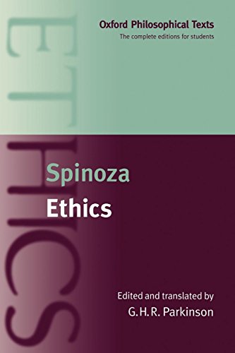 Algopix Similar Product 1 - PARKINSONSPINOZA ETHICS OPHTNCS PAPER
