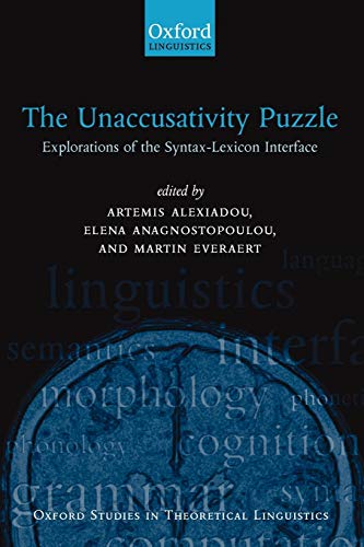 Algopix Similar Product 2 - The Unaccusativity Puzzle Explorations