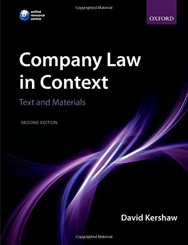 Algopix Similar Product 13 - Company Law in Context Text and