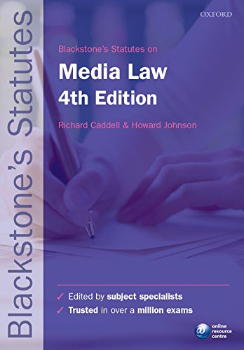 Algopix Similar Product 20 - Blackstone's Statutes on Media Law