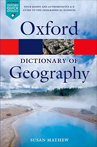 Algopix Similar Product 9 - A Dictionary of Geography Oxford Quick