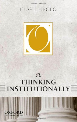 Algopix Similar Product 12 - On Thinking Institutionally On