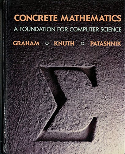 Algopix Similar Product 12 - Concrete Mathematics A Foundation for