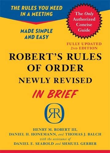 Algopix Similar Product 15 - Roberts Rules of Order Newly Revised
