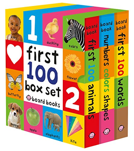 Algopix Similar Product 6 - First 100 Board Book Box Set 3 books