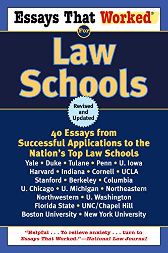 Algopix Similar Product 5 - Essays That Worked for Law Schools 40