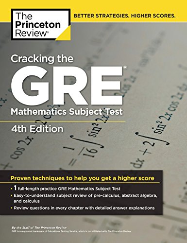 Algopix Similar Product 5 - Cracking the GRE Mathematics Subject