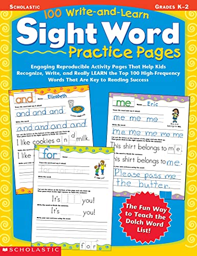 Algopix Similar Product 1 - 100 WriteandLearn Sight Word Practice