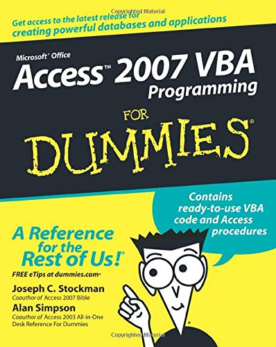 Algopix Similar Product 19 - Access 2007 VBA Programming For Dummies
