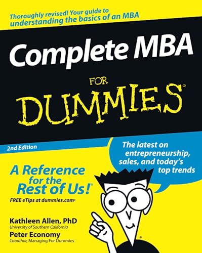 Algopix Similar Product 16 - Complete MBA For Dummies