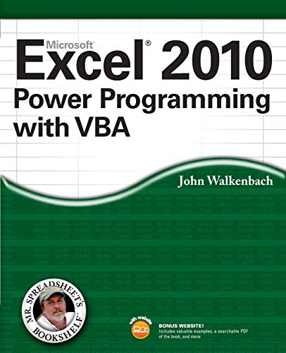 Algopix Similar Product 1 - Excel 2010 Power Programming with VBA