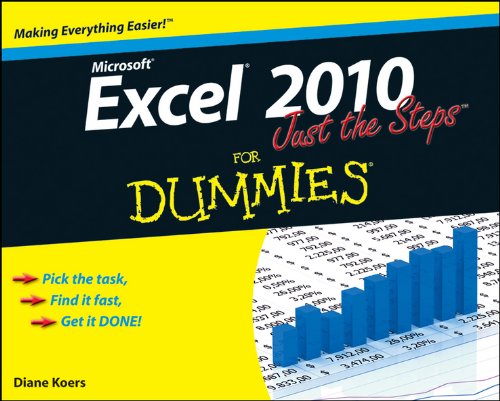 Algopix Similar Product 5 - Excel 2010 Just the Steps For Dummies
