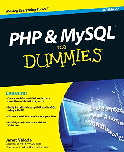 Algopix Similar Product 5 - PHP & MySQL For Dummies, 4th Edition