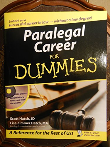Algopix Similar Product 7 - Paralegal Career For Dummies
