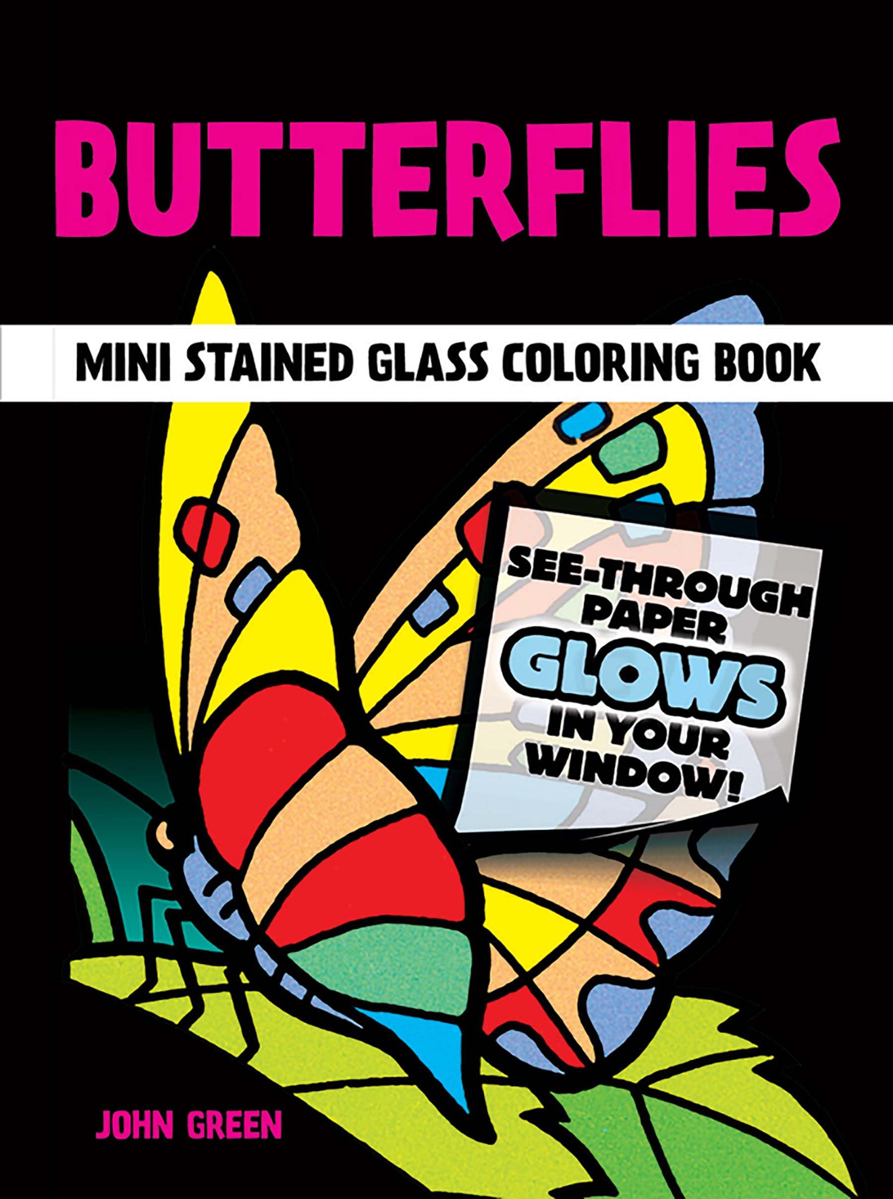 Algopix Similar Product 19 - Butterflies Mini Stained Glass Coloring