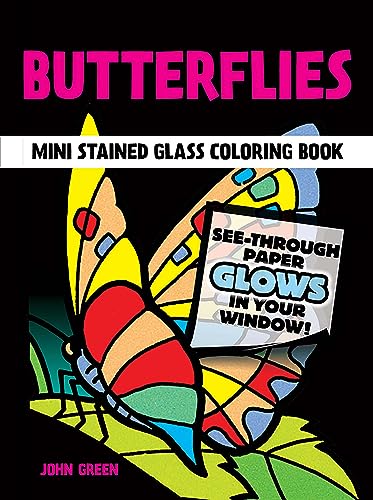 Algopix Similar Product 5 - Butterflies Mini Stained Glass Coloring